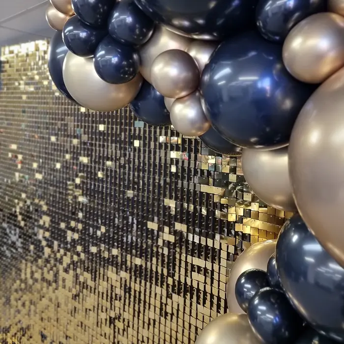 Gold Shimmer Wall Hire