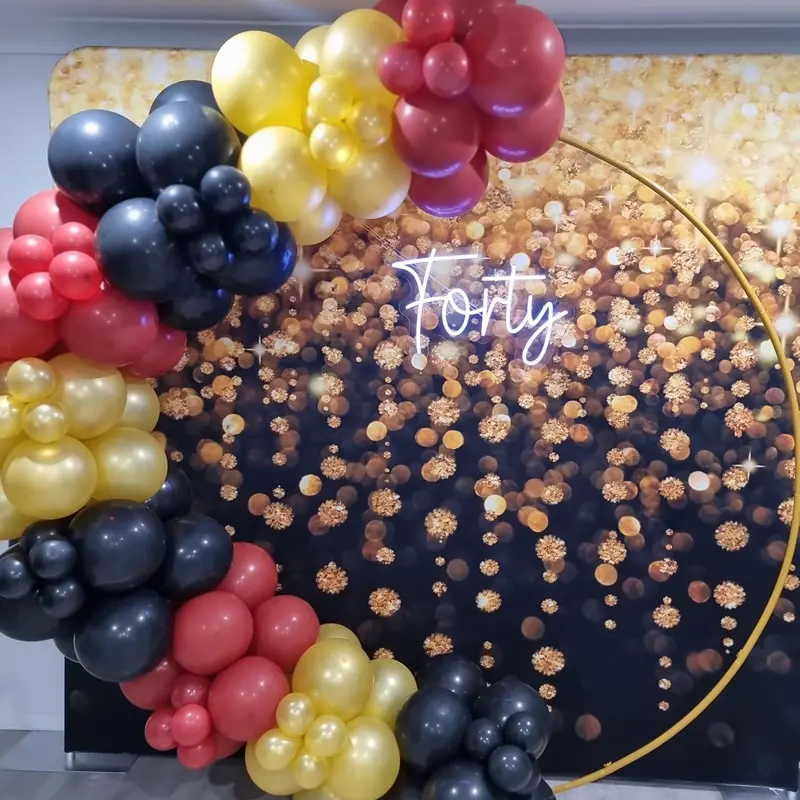 Gold Circle Backdrop Hire