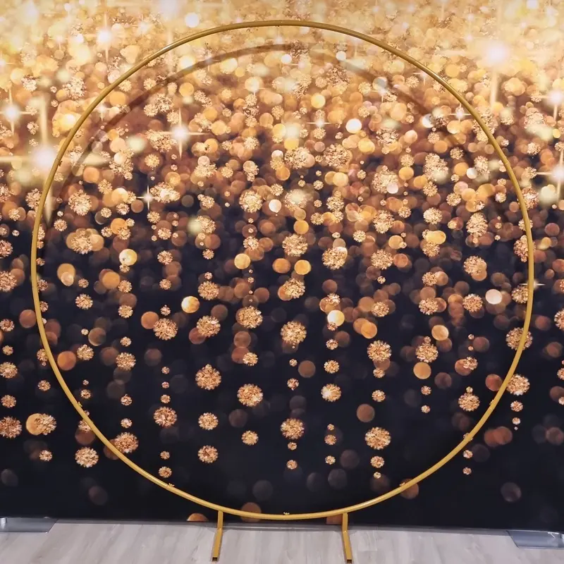 Gold Circle Backdrop Hire