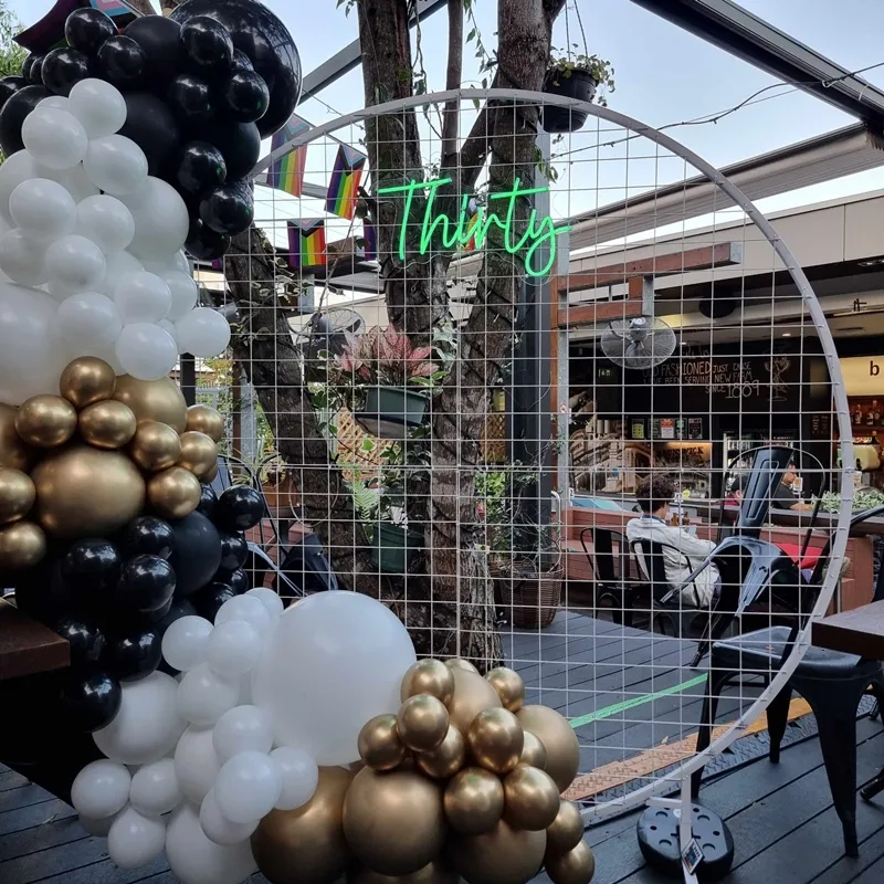 Circle Mesh Backdrop Hire