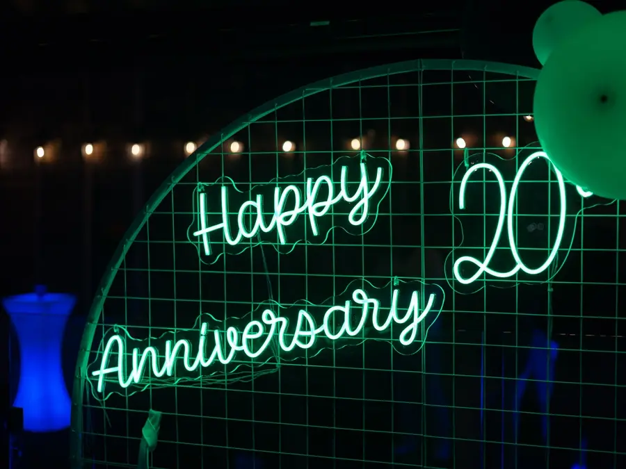 Happy Anniversary Neon Sign Hire