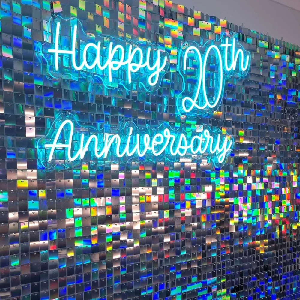 Happy Anniversary Neon Sign Hire