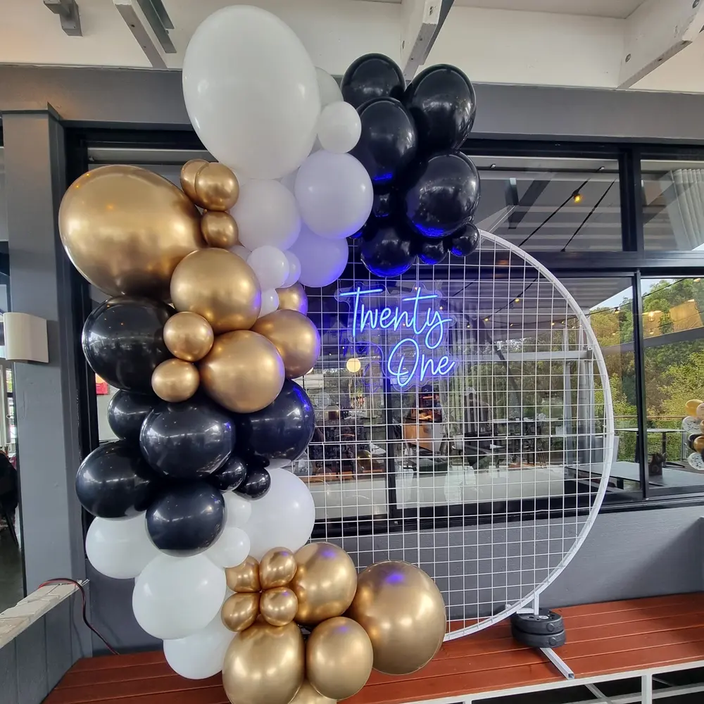 Circle Mesh Backdrop Hire