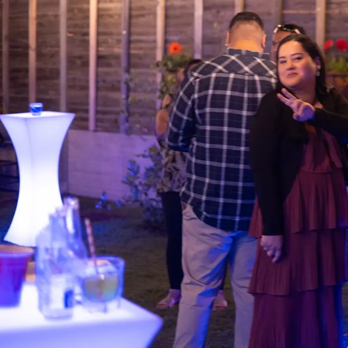 Glow Cocktail Table Hire