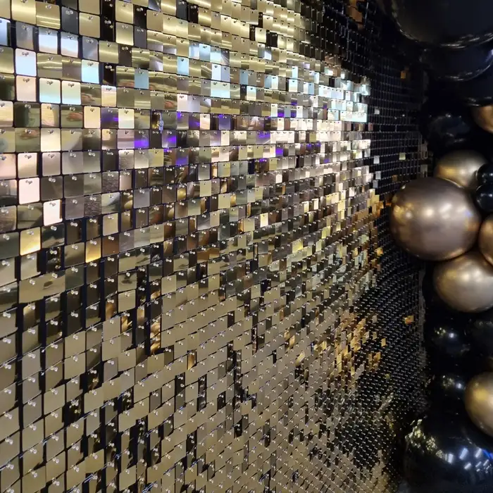 Gold Shimmer Wall Hire