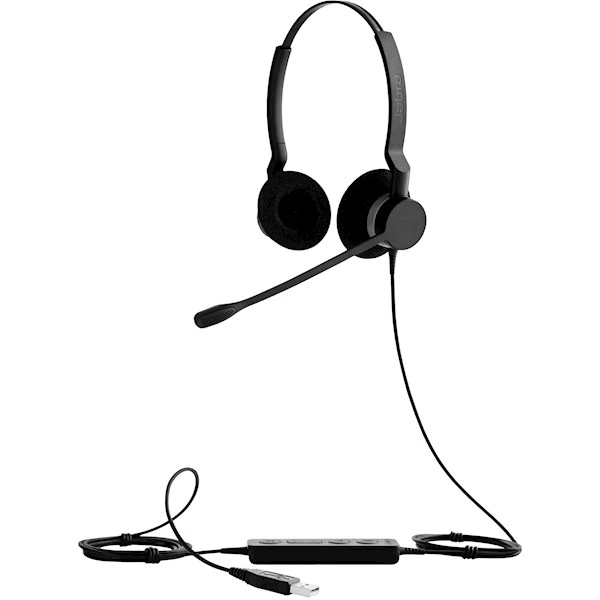 ყურსასმენი Jabra BIZ 2300 Duo, USB, MS - 2399-823-109