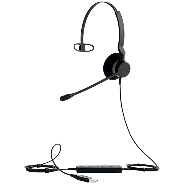ყურსასმენი Jabra BIZ 2300 Mono, USB, MS - 2393-823-109