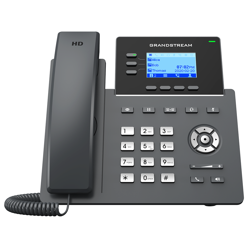 აიპი ტელეფონი Grandstream GRP2603P IP Phones, PoE 3 lines, 6 SIP accounts Gigabit port w/o power adapter