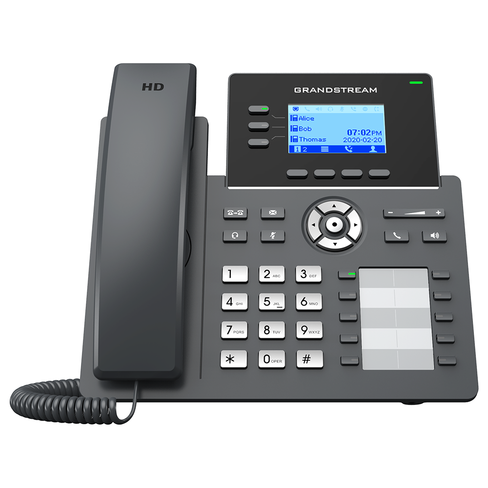 აიპი ტელეფონი Grandstream GRP2604  IP Phone No-PoE 6 SIP, 3 lines,10 BLF keys, Gigabit port, 