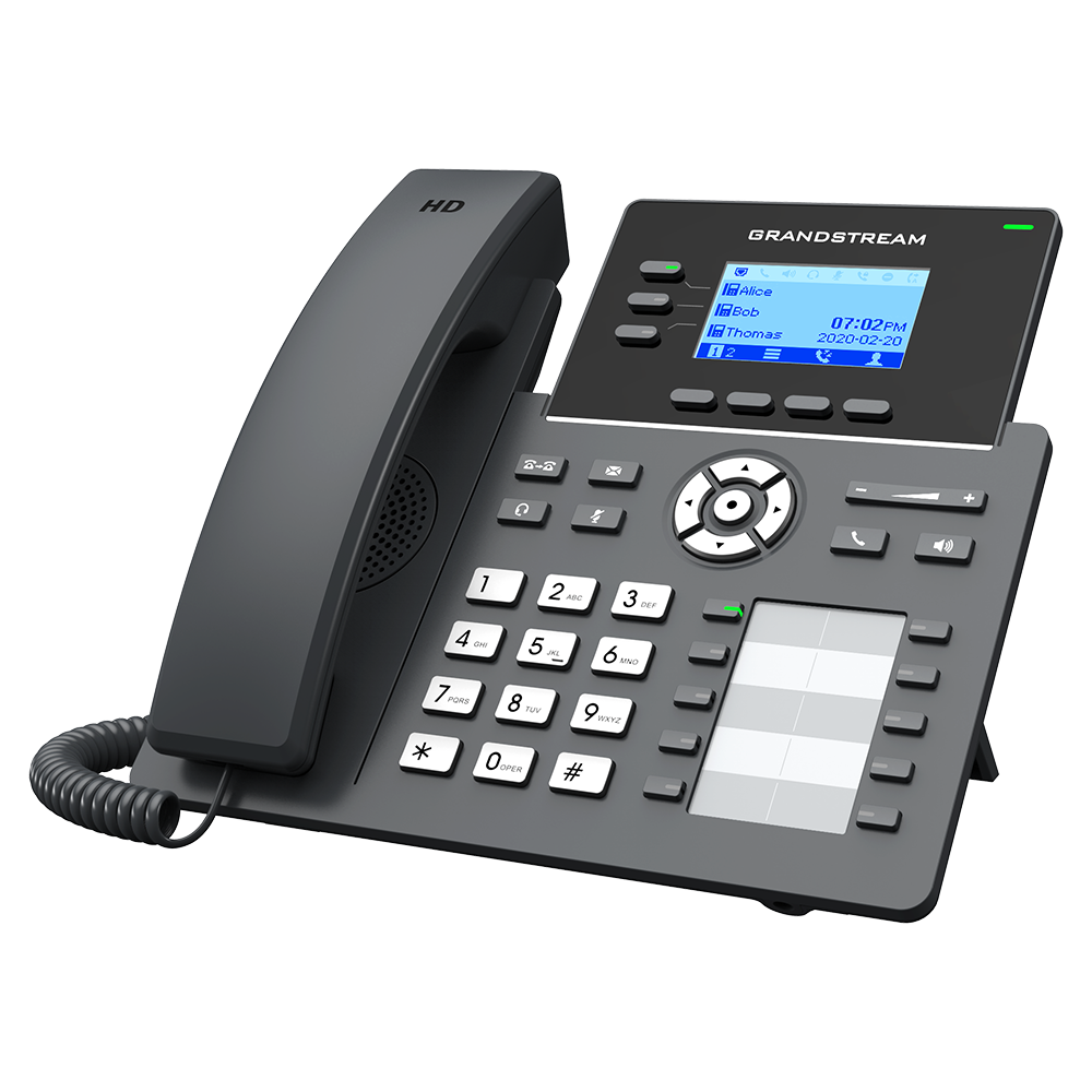 აიპი ტელეფონი Grandstream GRP2604  IP Phone No-PoE 6 SIP, 3 lines,10 BLF keys, Gigabit port, 