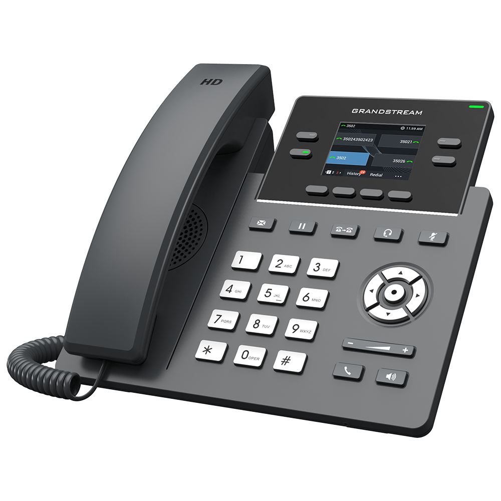 აიპი ტელეფონი Grandstream GRP2612 IP-Phone No-PoE: 2 SIP, 4 line keys, Up to 16 digital BLF Keys