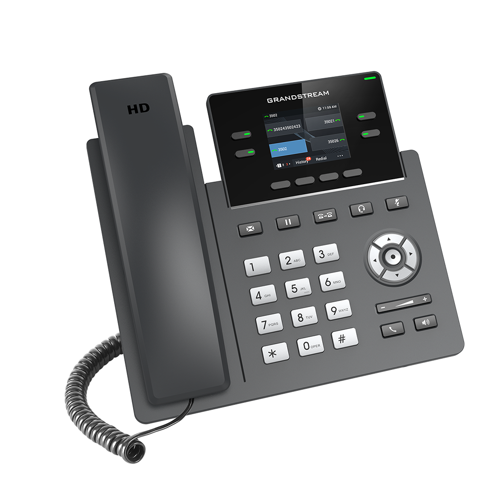 აიპი ტელეფონი Grandstream GRP2612 IP-Phone No-PoE: 2 SIP, 4 line keys, Up to 16 digital BLF Keys