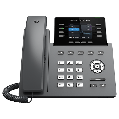 აიპი ტელეფონი Grandstream GRP2634 IP Phone PoE: 4 SIP, 8 line keys, Up to 32+10 Multi-Purpose keys, WiFi
