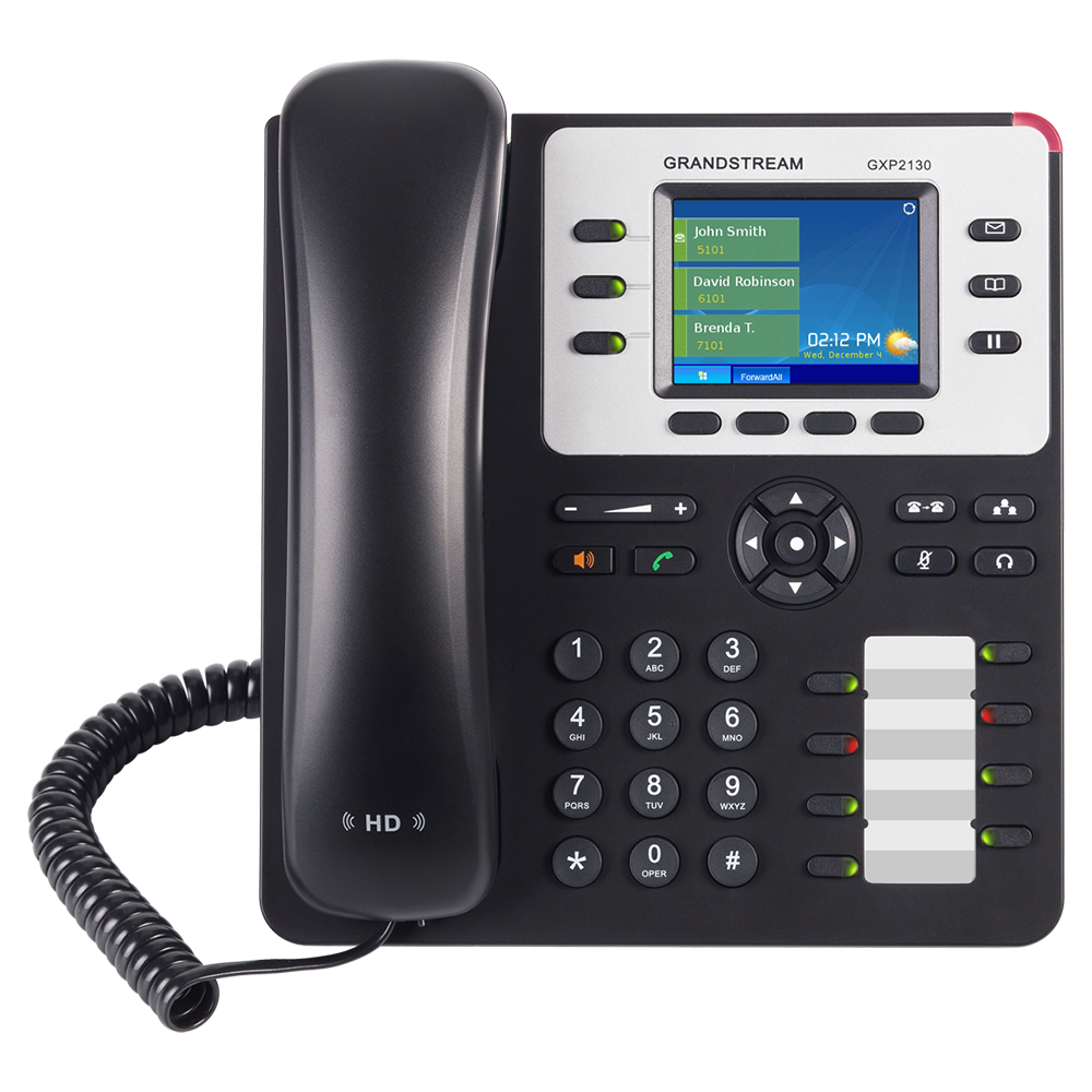აიპი ტელეფონი Grandstream GXP2130 Enterprise HD IP Phone: 3 SIP accounts, 3 line keys/ Built-in Bluetooth   