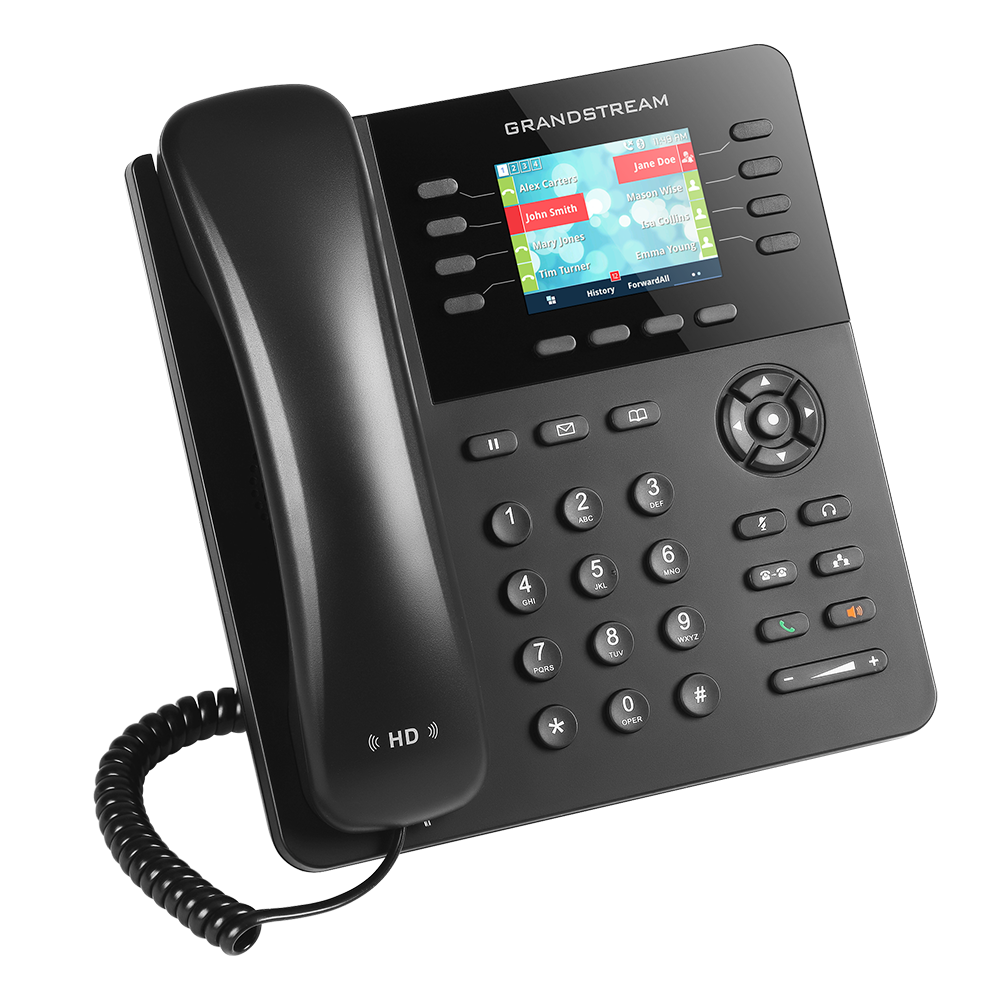 აიპი ტელეფონი Grandstream GXP2135 Enterprise HD IP Phone: 4 SIP accounts 8-lines/ 32 digitally programmable and customizable BLF/speed-dial keys/ Built-in Bluetooth