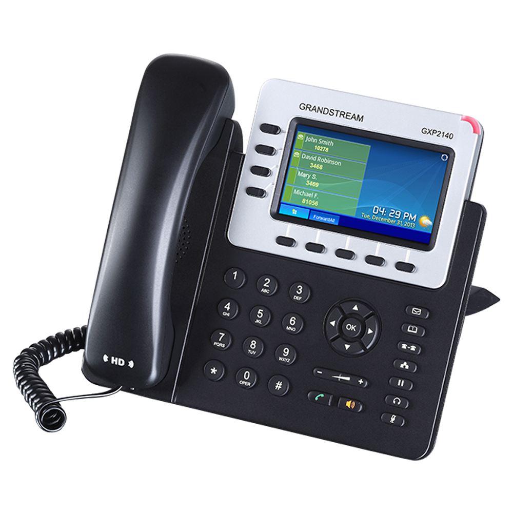 აიპი ტელეფონი Grandstream GXP2140 Enterprise IP Telephone: 4 SIP accounts 4-lines/  Built-in Bluetooth   