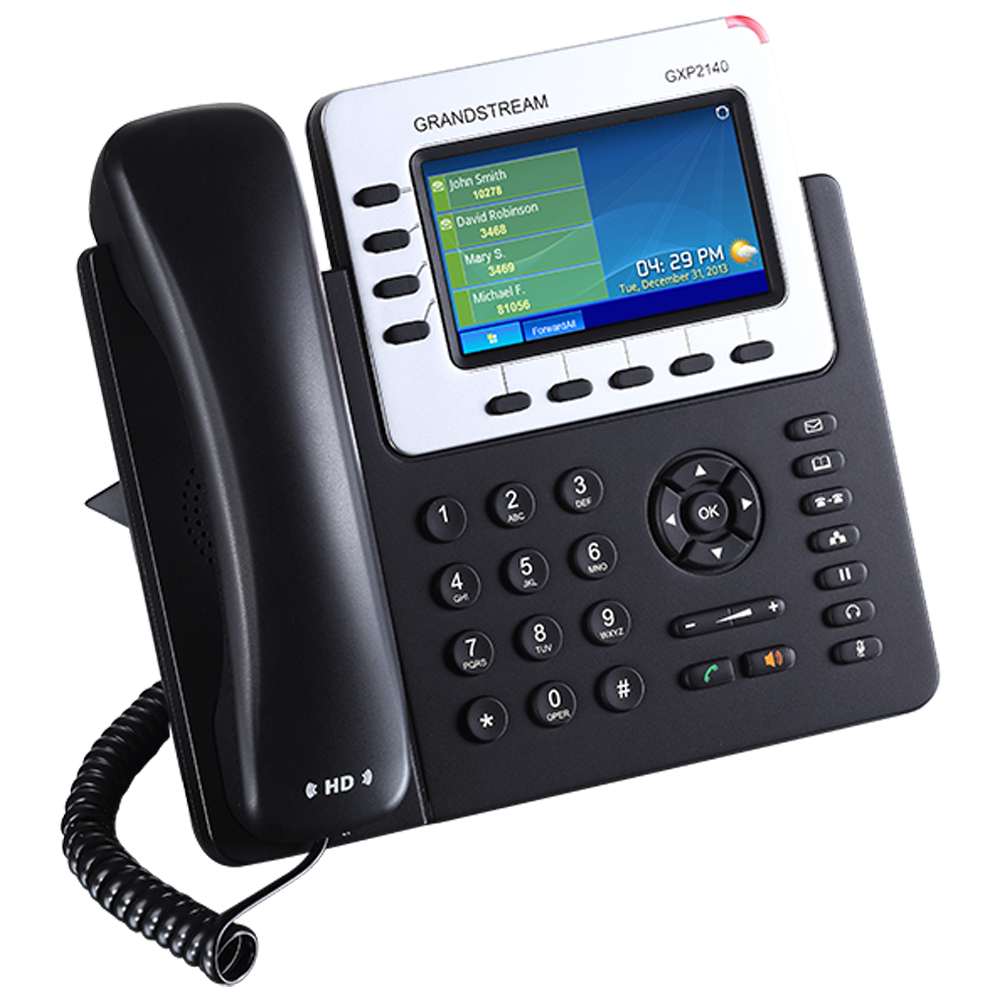 აიპი ტელეფონი Grandstream GXP2140 Enterprise IP Telephone: 4 SIP accounts 4-lines/  Built-in Bluetooth   