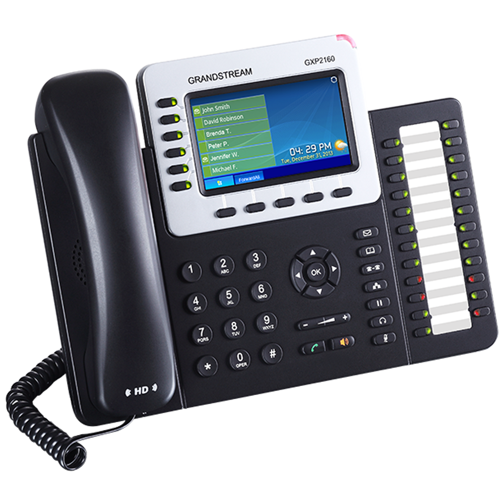 აიპი ტელეფონი Grandstream GXP2160 Enterprise IP Telephone: 6 SIP accounts 6-lines / 24 BLF/speed dial keys 
