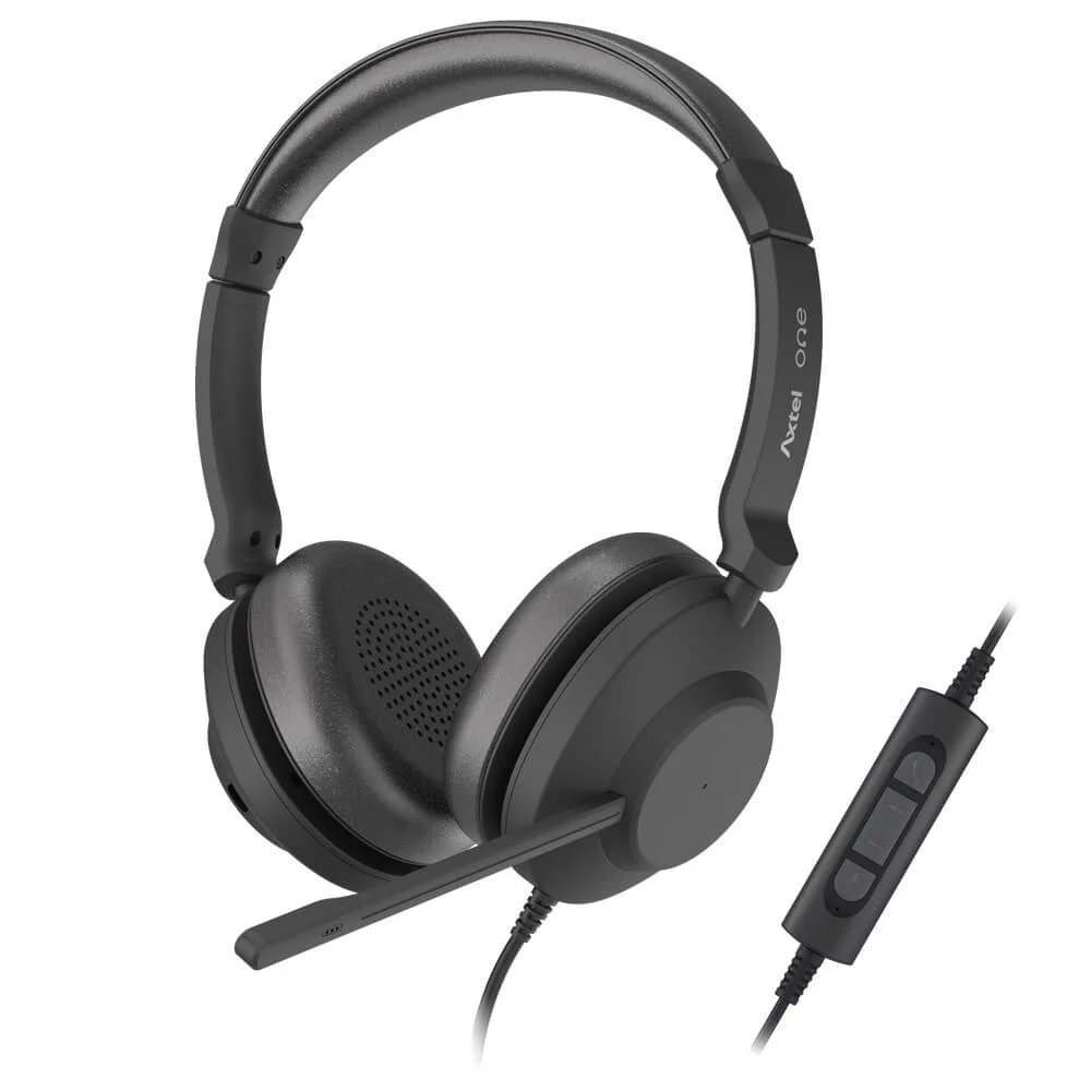 ყურსასმენი AXH-ONEUCD Headset with microphone in duo version: Axtel One UC duo, NC