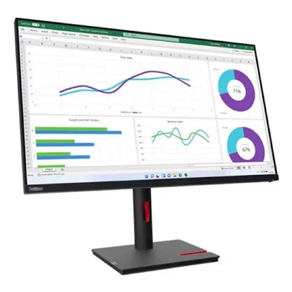 მონიტორი Lenovo 63D3GAT1EU Lenovo ThinkVision T32h-30  31.5" 2560x1440, 4 ms, HDMI, DP, USB-C 3.2 Gen 1, 4x USB-A 3.2 Gen 1, RJ