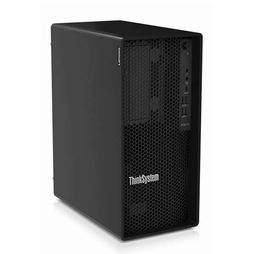 სერვერი Lenovo ST50 V2 Xeon E-2324G 4C 65W 3.1G , SW RAID, 2x960GB Micron 5400 Pro SSD, 1x16GB, 500W 94% Efficiency, No DVD, 3 year [7D8JA043EA/GE]