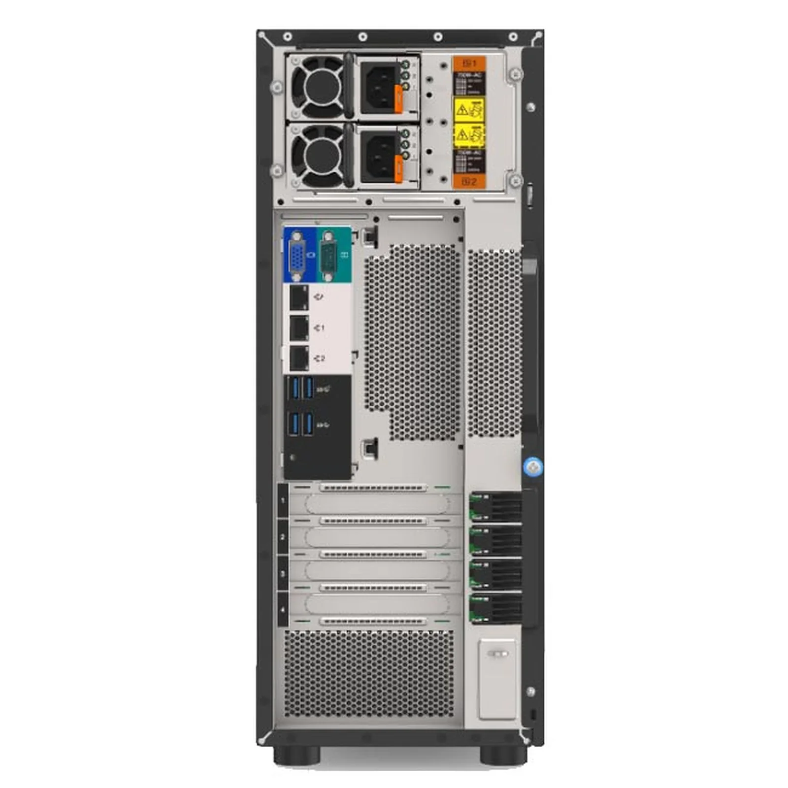 სერვერი ST250 V2 Xeon E-2378 (8C 2.6GHz 16MB Cache/65W), 1x32GB,O/B, 2.5" HS (8), 5350-8i, HS 750W Titanium, XCC Enterprise, No DVD [7D8FA01YEA/GE]