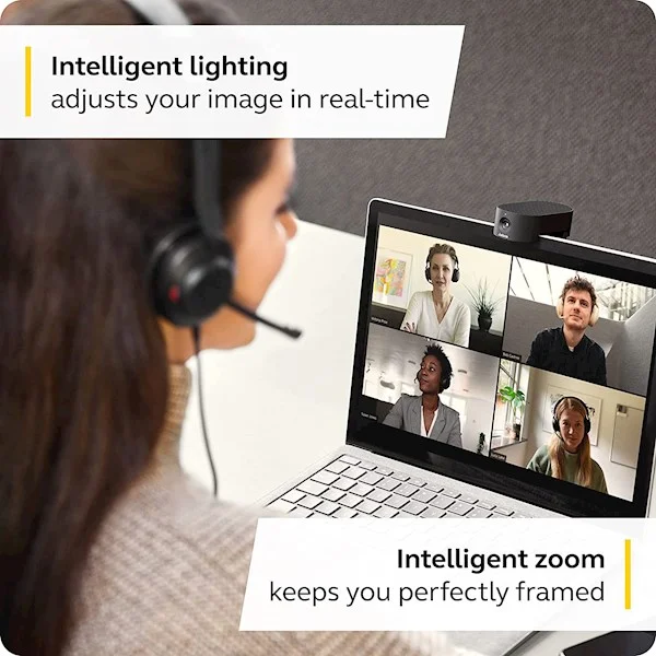 ვებ-კამერა Jabra PanaCast 20, 4K Ultra-HD, USB-C, Conference Camera, Black [8300-119]