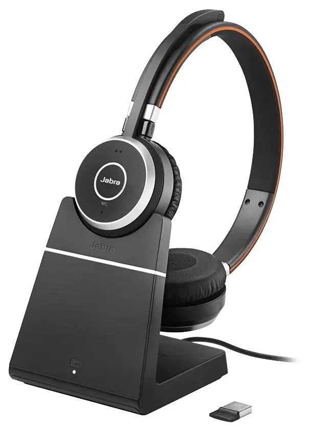 ბლუთუზ ყურსასმენი 6599-823-399 Jabra Evolve 65 Charging Stand, Link370, Stereo MS