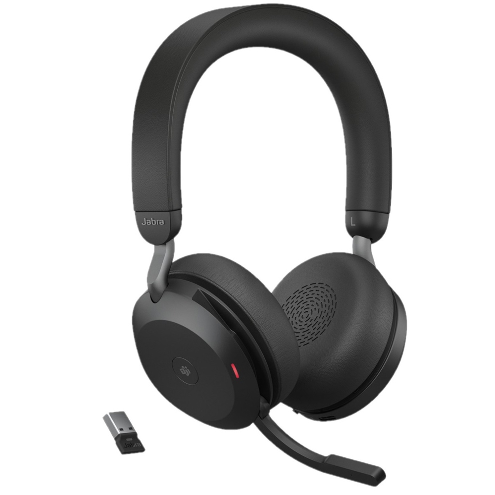 უსადენო ბლუთუზ ყურსასმენი Jabra Evolve2 75, Link380a MS Stereo Black [27599-999-999]