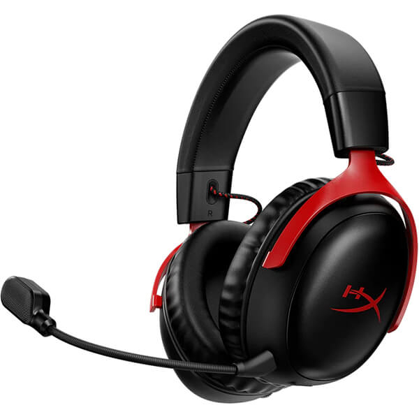 უსადენო ყურსასმენი HyperX Cloud III WL BLK/RED GAM HS [77Z46AA]