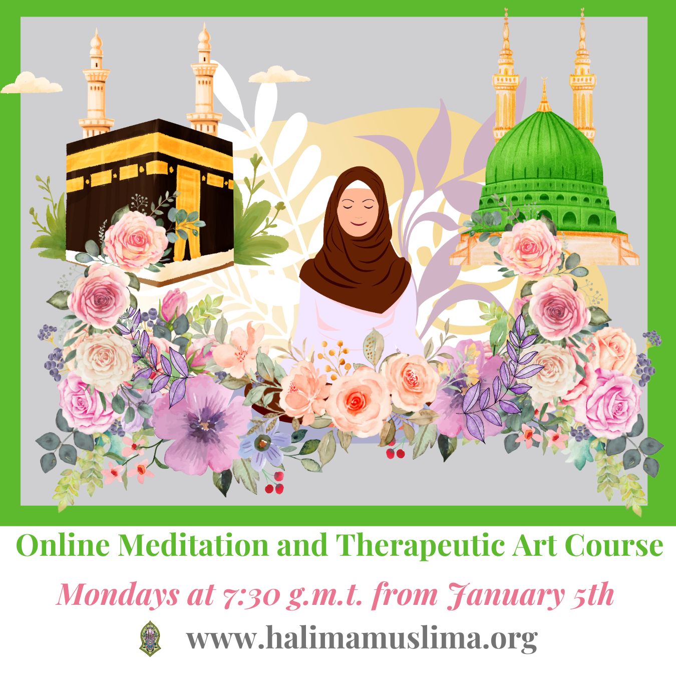 Meditation course using art therapy techniques for peace and wellbeing