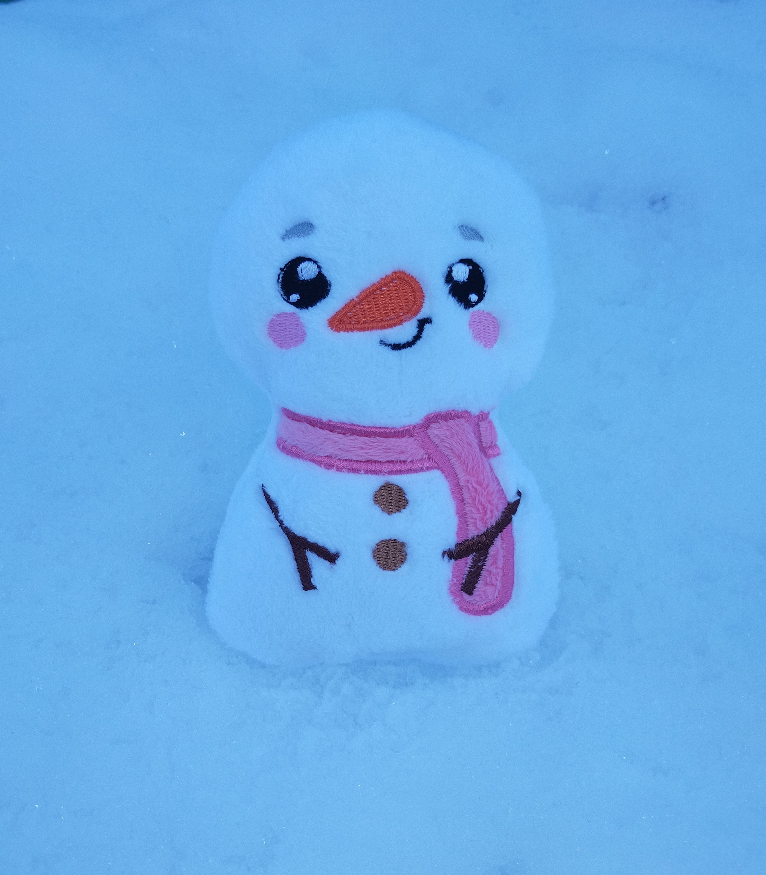 Peluche bonhomme de neige