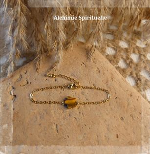 Bracelet Étoile en Œil de tigre