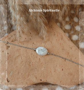 Bracelet intemporel Howlite 