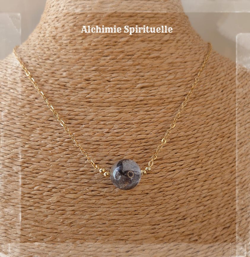 Collier diamant Herkimer 