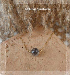 Collier diamant Herkimer 
