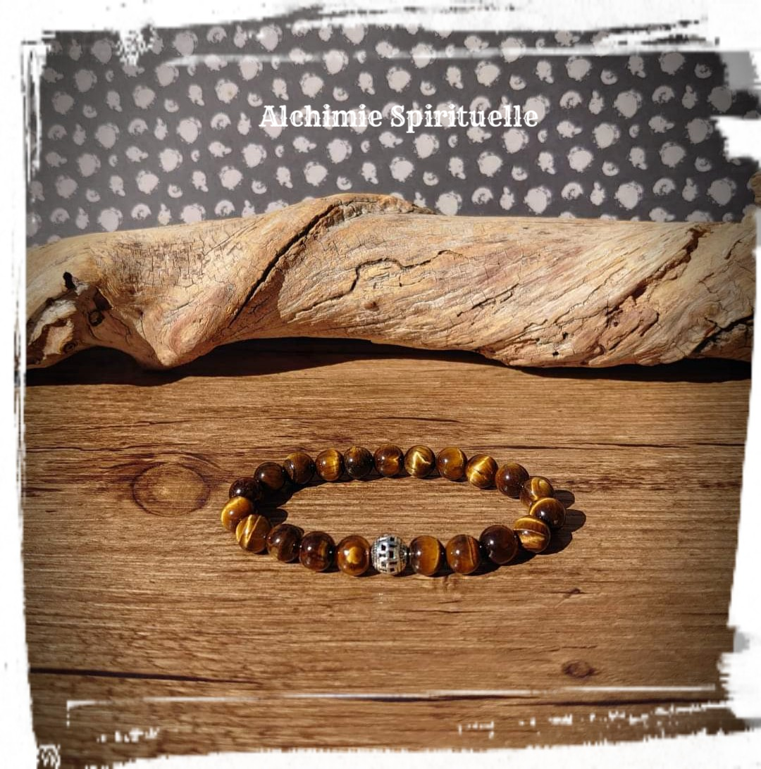 Bracelet Œil de tigre (8mm)