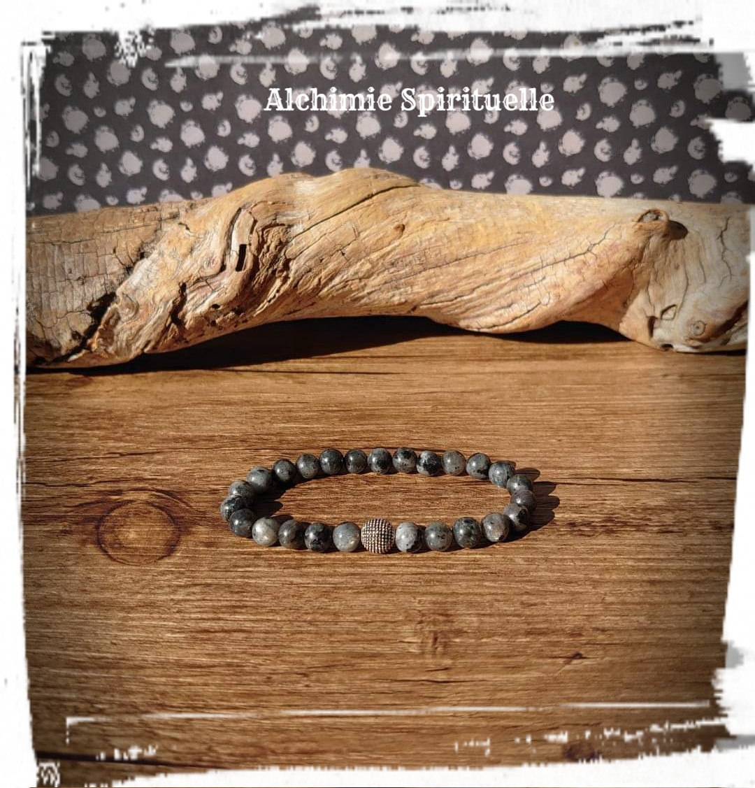 Bracelet Larvikite (6mm)