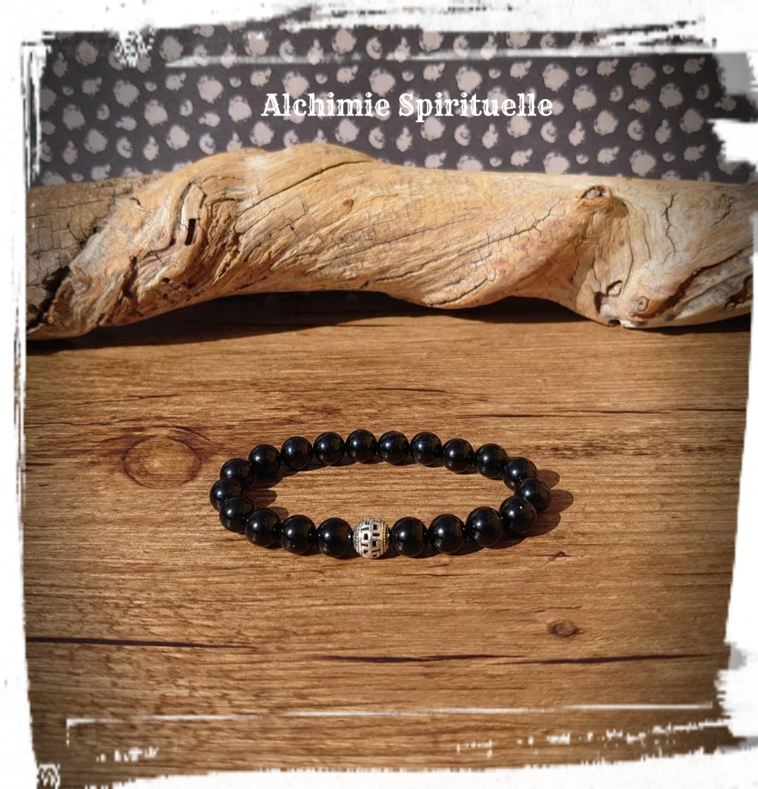 Bracelet Tourmaline noire (8mm)
