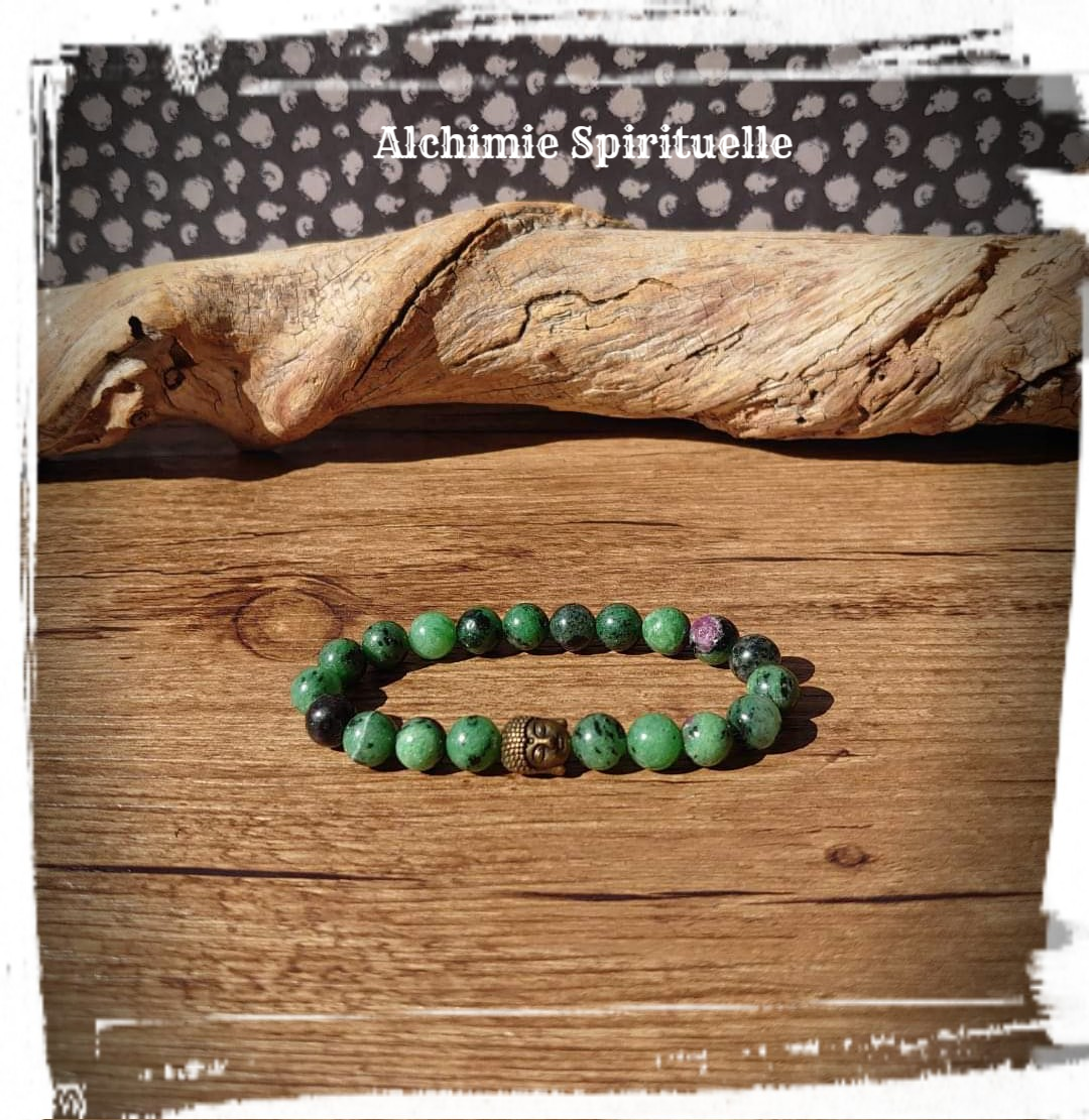 Bracelet Zoïsite Rubis (8mm)