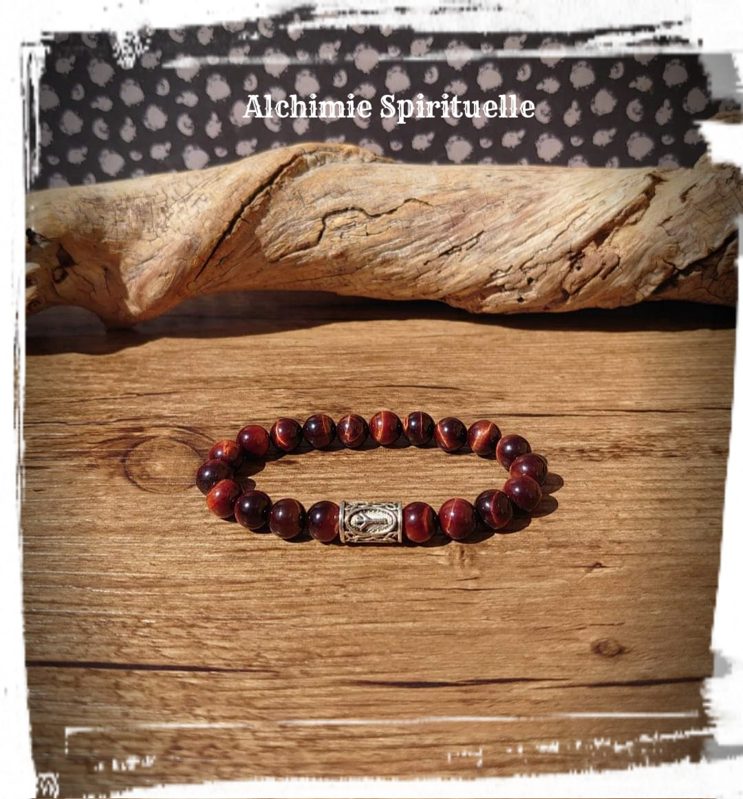 Bracelet Œil de taureau, Rune Algiz