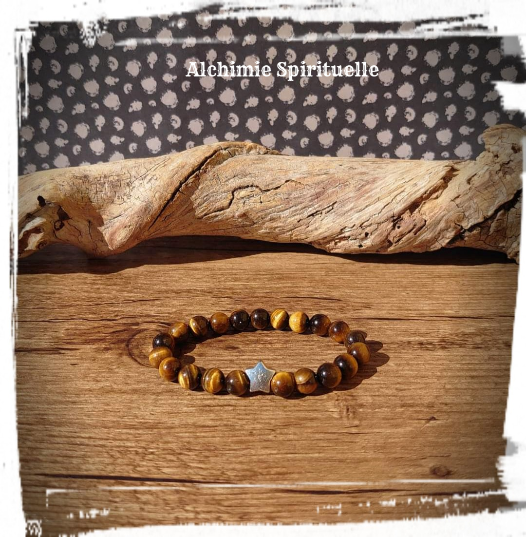 Bracelet Œil de tigre (8mm)