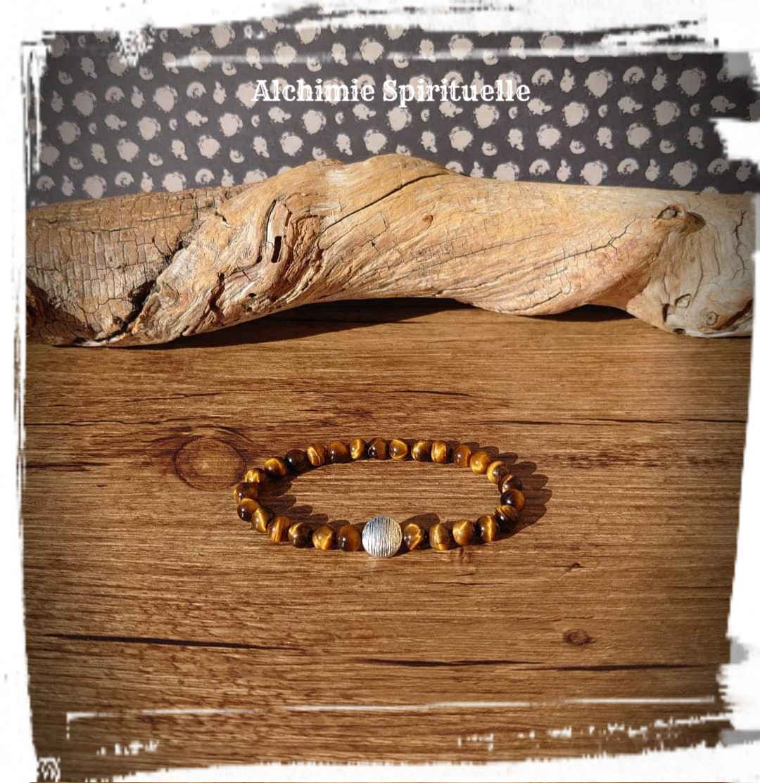 Bracelet Œil de tigre (6mm)