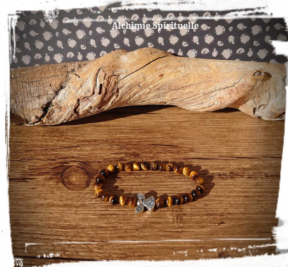Bracelet Œil de tigre (6mm)