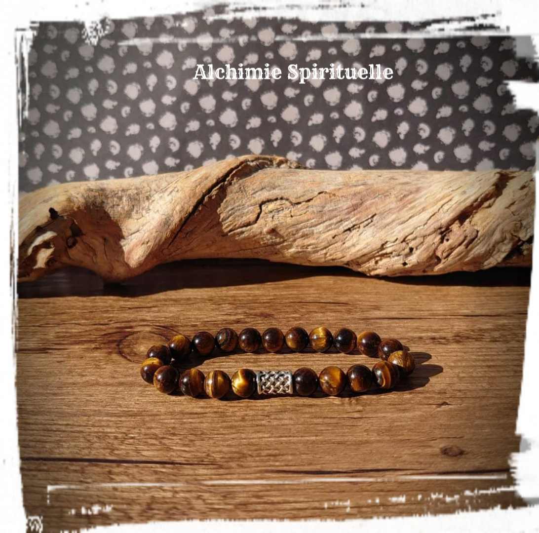 Bracelet Œil de tigre (8mm)