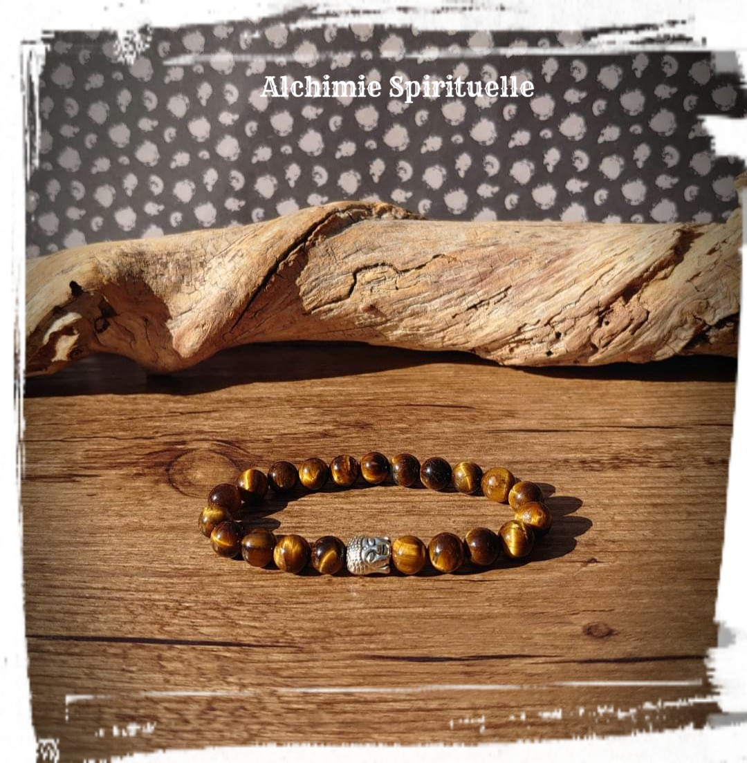 Bracelet Œil de tigre (8mm)