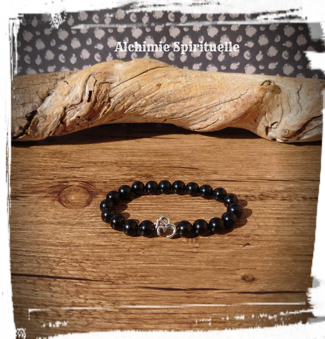 Bracelet Tourmaline noire (8mm)