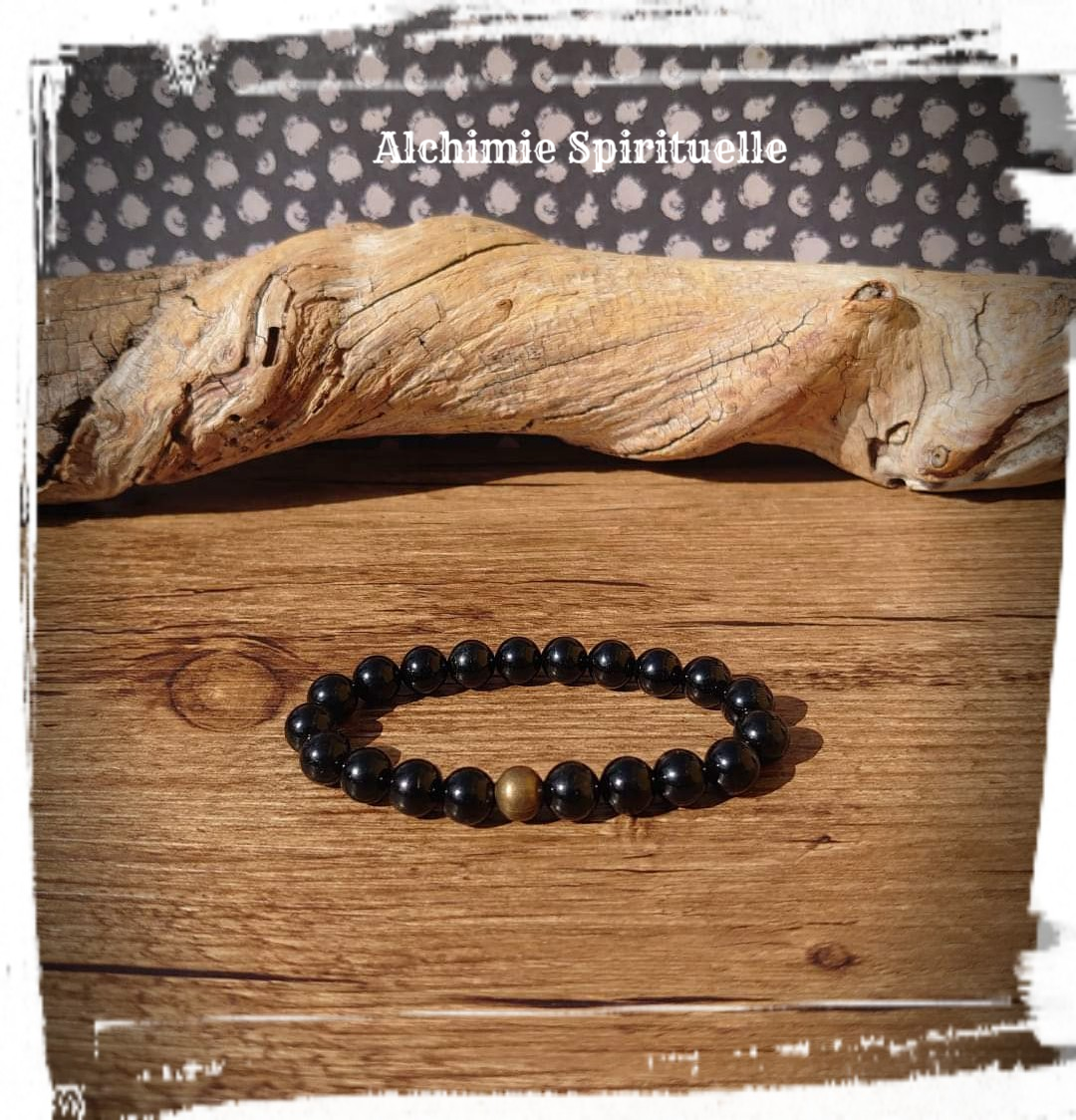 Bracelet Tourmaline noire (8mm)