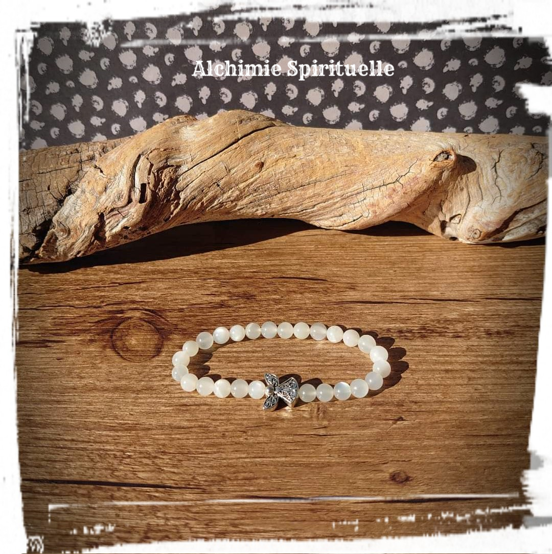 Bracelet Pierre de Lune (6mm)
