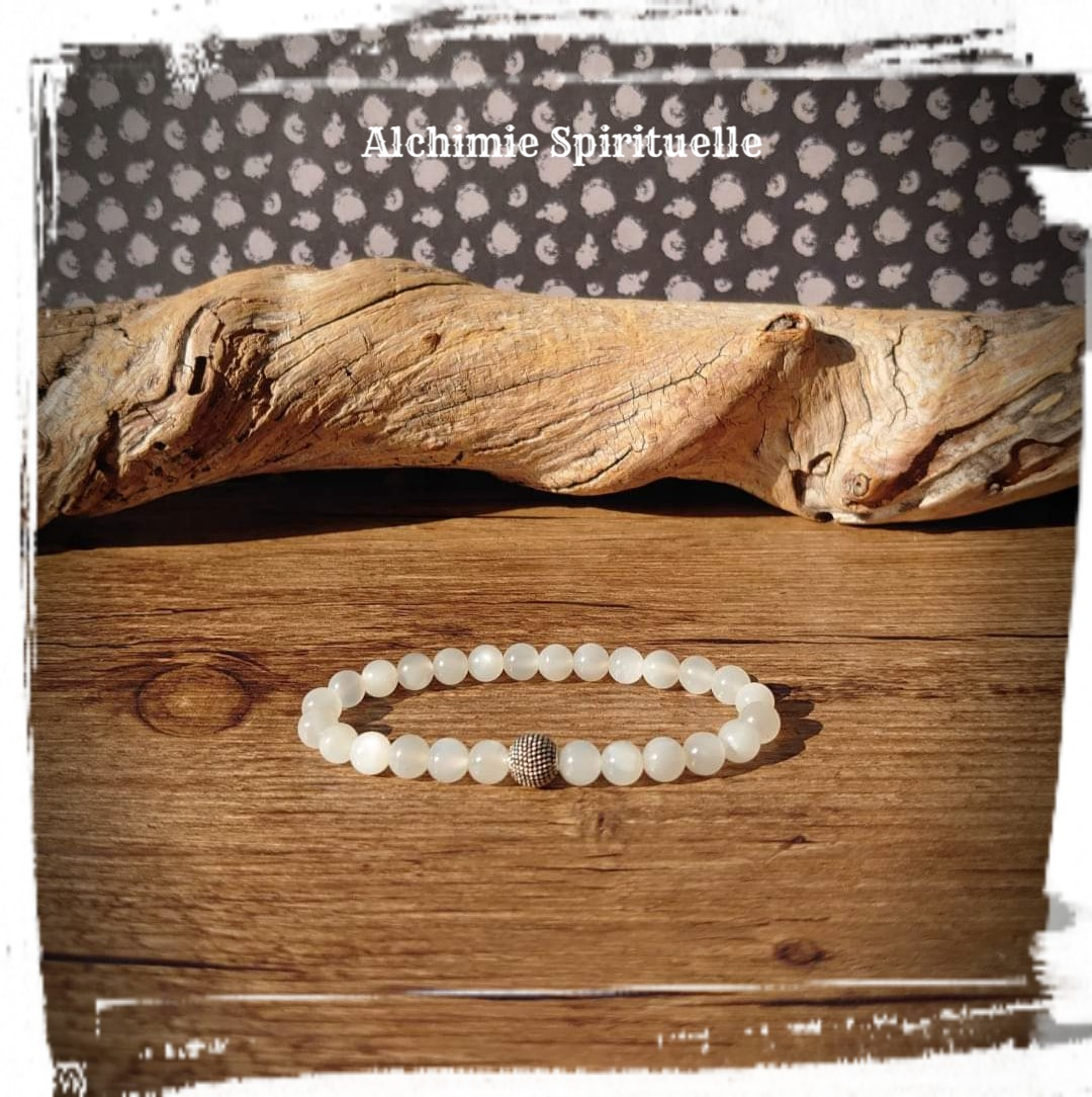Bracelet Pierre de Lune (6mm)
